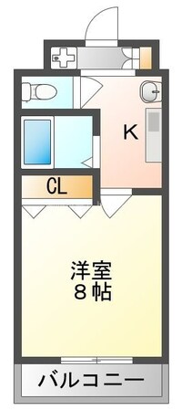 西三荘駅 徒歩7分 8階の物件間取画像